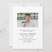 Moderne kalligrafie Aankondiging Afstuderen foto's (Achterkant)