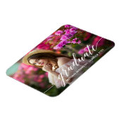 Moderne kalligrafie Aankondiging Afstuderen foto's Magneet (Linkerzijde)