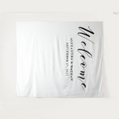 Moderne kalligrafie achtergrond | Photo Booth Prop Wandkleed (Voorkant (horizontaal))