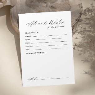 Moderne kalligrafie Afstudeeradvies & wensen Advieskaart