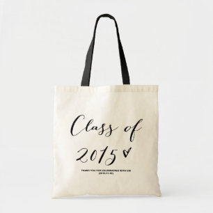 Moderne kalligrafie Afstudeerfeest voorkeurstas Tote Bag
