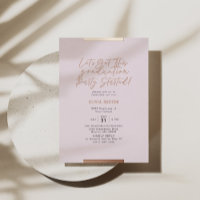 Moderne kalligrafie Afstuderen Blush Roos Gold