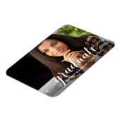 Moderne kalligrafie Afstuderen Fotoaankondiging Magneet (Linkerzijde)