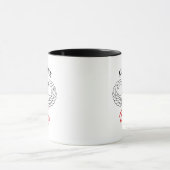 Moderne kalligrafie Airborne Wife Mok (Midden)