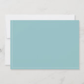 Moderne kalligrafie | Aqua Blue Turquoise Verjaard Kaart (Achterkant)