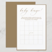Moderne kalligrafie | Baby Bingo (Voorkant / Achterkant)