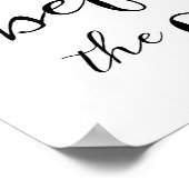 Moderne kalligrafie Bachelorette Hen stag print (Hoek)