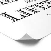 Moderne kalligrafie Band Hangover Print (Hoek)