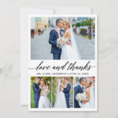 Moderne kalligrafie Bedankt van weddenschap 4 Foto (Voorkant)