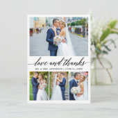 Moderne kalligrafie Bedankt van weddenschap 4 Foto (Staand voorkant)