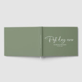 Moderne kalligrafie Beste dag van het huwelijk Gastenboek (Volledig)