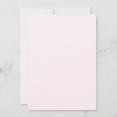 Moderne kalligrafie Blush Roze Vrijgezellenfeest Kaart (Achterkant)