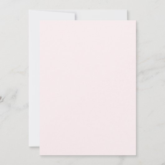 Moderne kalligrafie Blush Roze Vrijgezellenfeest Kaart (Achterkant)