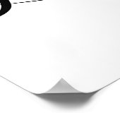 Moderne kalligrafie | Bodembord van het gastboek Poster (Hoek)