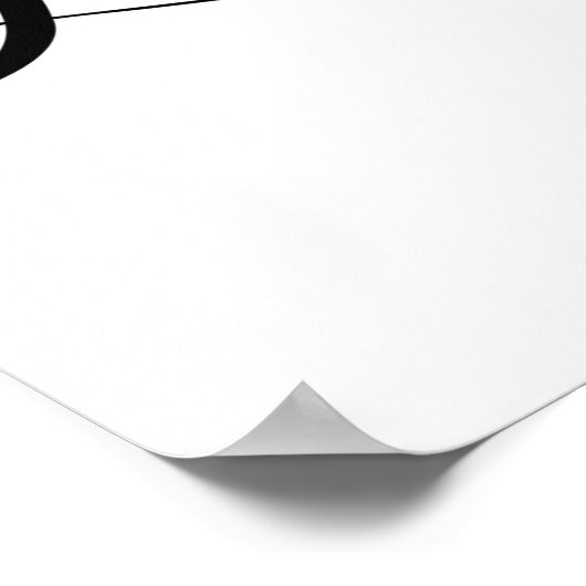 Moderne kalligrafie | Bodembord van het gastboek Poster (Hoek)