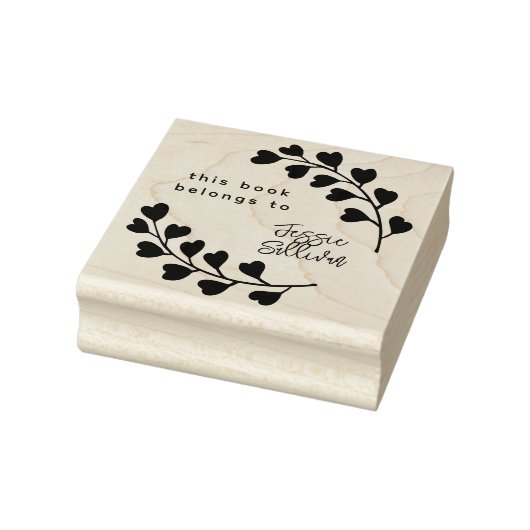 Moderne kalligrafie Botanisch groot aangepast boek Rubberstempel