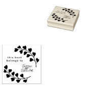 Moderne kalligrafie Botanisch groot aangepast boek Rubberstempel (Gestempeld)