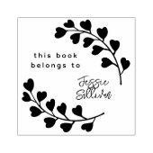 Moderne kalligrafie Botanisch groot aangepast boek Rubberstempel (Afrduk)