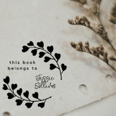 Moderne kalligrafie Botanisch groot aangepast boek Rubberstempel