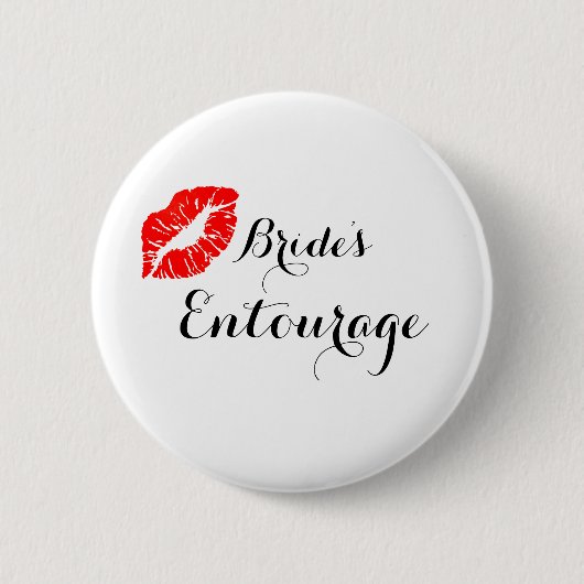 Moderne kalligrafie-brides Entourage Ronde Button 5,7 Cm (Voorkant)