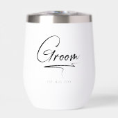 Moderne kalligrafie bruidegom zwart ID1025 (Voorkant)