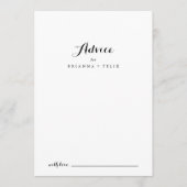 Moderne kalligrafie bruiloft advieskaart (Voorkant)