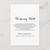 Moderne kalligrafie bruiloft die goed wenst informatiekaartje (Voorkant)