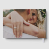 Moderne kalligrafie bruiloft Folie gastenboek (Achterkant)