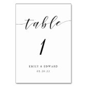 Moderne kalligrafie bruiloft kaart (Voorkant)