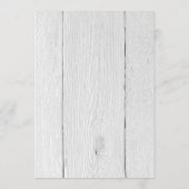 Moderne kalligrafie bruiloft menu (Achterkant)