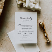 Moderne Kalligrafie Bruiloft Menu Keuze RSVP