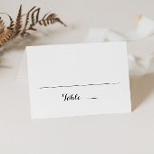 Moderne kalligrafie bruiloft plaats kaart plaatskaartje