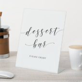 Moderne kalligrafie-bruiloft reclamebord met voetstuk (Insitu)