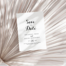 Moderne kalligrafie bruiloft save the date