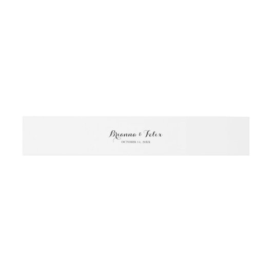 Moderne kalligrafie bruiloft uitnodigingen wikkel (Vlak)