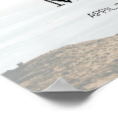 Moderne kalligrafie Bruiloft Vervlogen Foto Welkom Poster (Hoek)