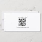 Moderne kalligrafie Business QR Gift Certificaat (Achterkant)