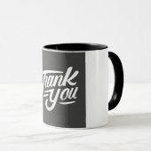Moderne kalligrafie Dank u Mannen Mok (Voorkant rechts)