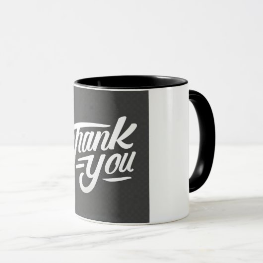 Moderne kalligrafie Dank u Mannen Mok (Voorkant rechts)