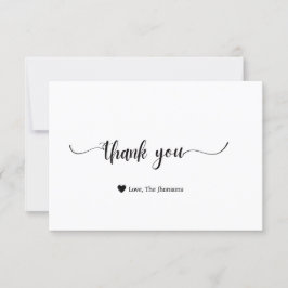 Moderne Kalligrafie dank u waarderingskaart Kaart