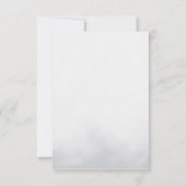 Moderne kalligrafie doop dank u kaart (Achterkant)