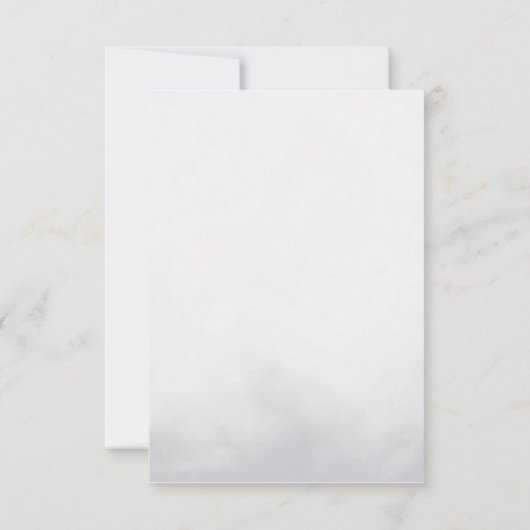 Moderne kalligrafie doop dank u kaart (Achterkant)