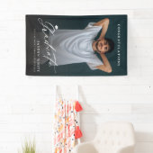 Moderne kalligrafie Eenvoudige foto Graduation Par Spandoek (Insitu)