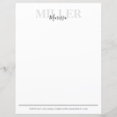 Moderne kalligrafie Eenvoudige monogram naam (Voorkant)