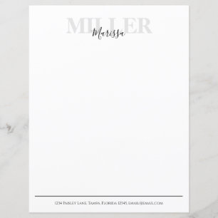 Moderne kalligrafie Eenvoudige monogram naam