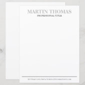 Moderne kalligrafie Eenvoudige Typografie Professi (Voorkant / Achterkant)