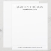 Moderne kalligrafie Eenvoudige Typografie Professi (Voorkant / Achterkant)