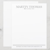 Moderne kalligrafie Eenvoudige Typografie Professi (Voorkant / Achterkant)