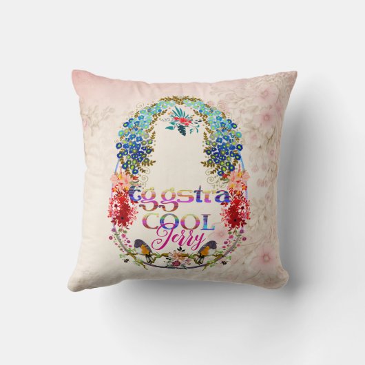 Moderne Kalligrafie Egg-stra Cool Easter Extra Sch Kussen (Achterkant)