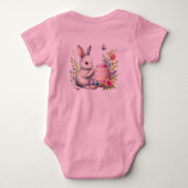 Moderne kalligrafie Ei-extra cool Pasen Extra scha Romper (Achterkant)